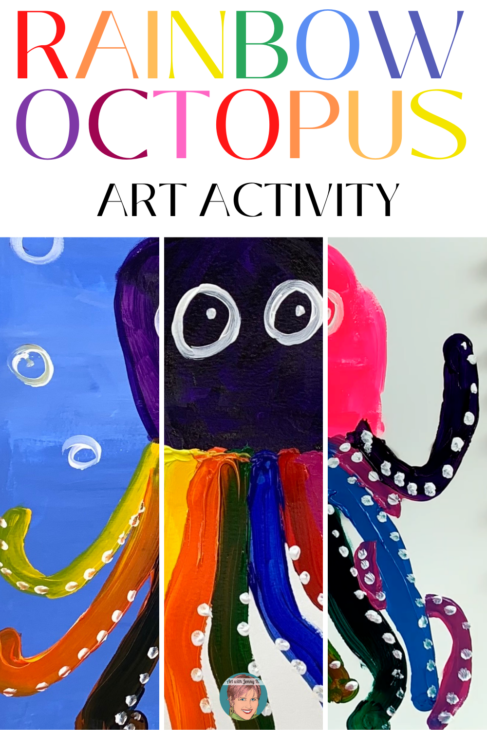 Easy Octopus Painting Project for Kids | Rainbow Octopus Step-by-Step